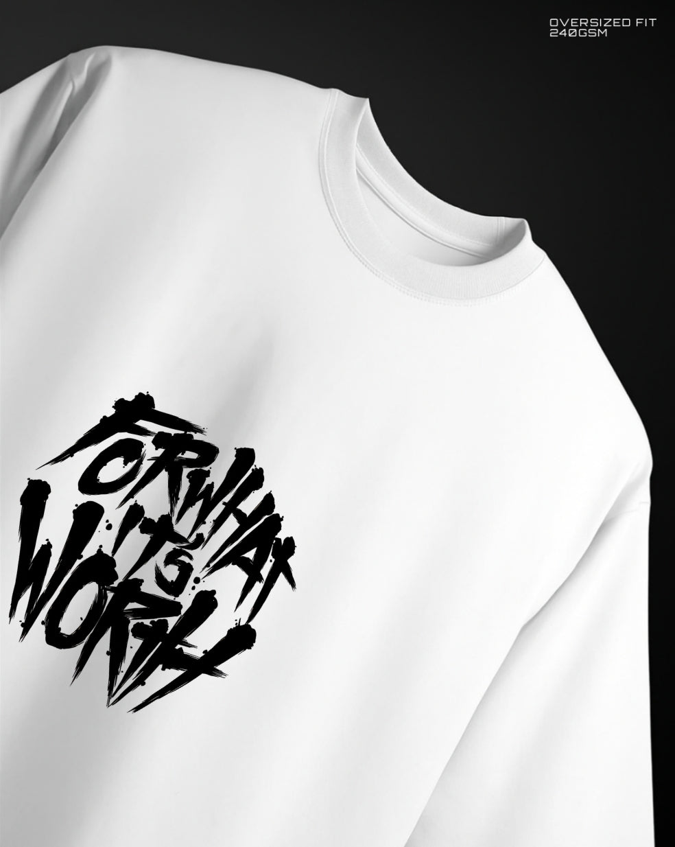 WORTH - Oversized Tee (white)