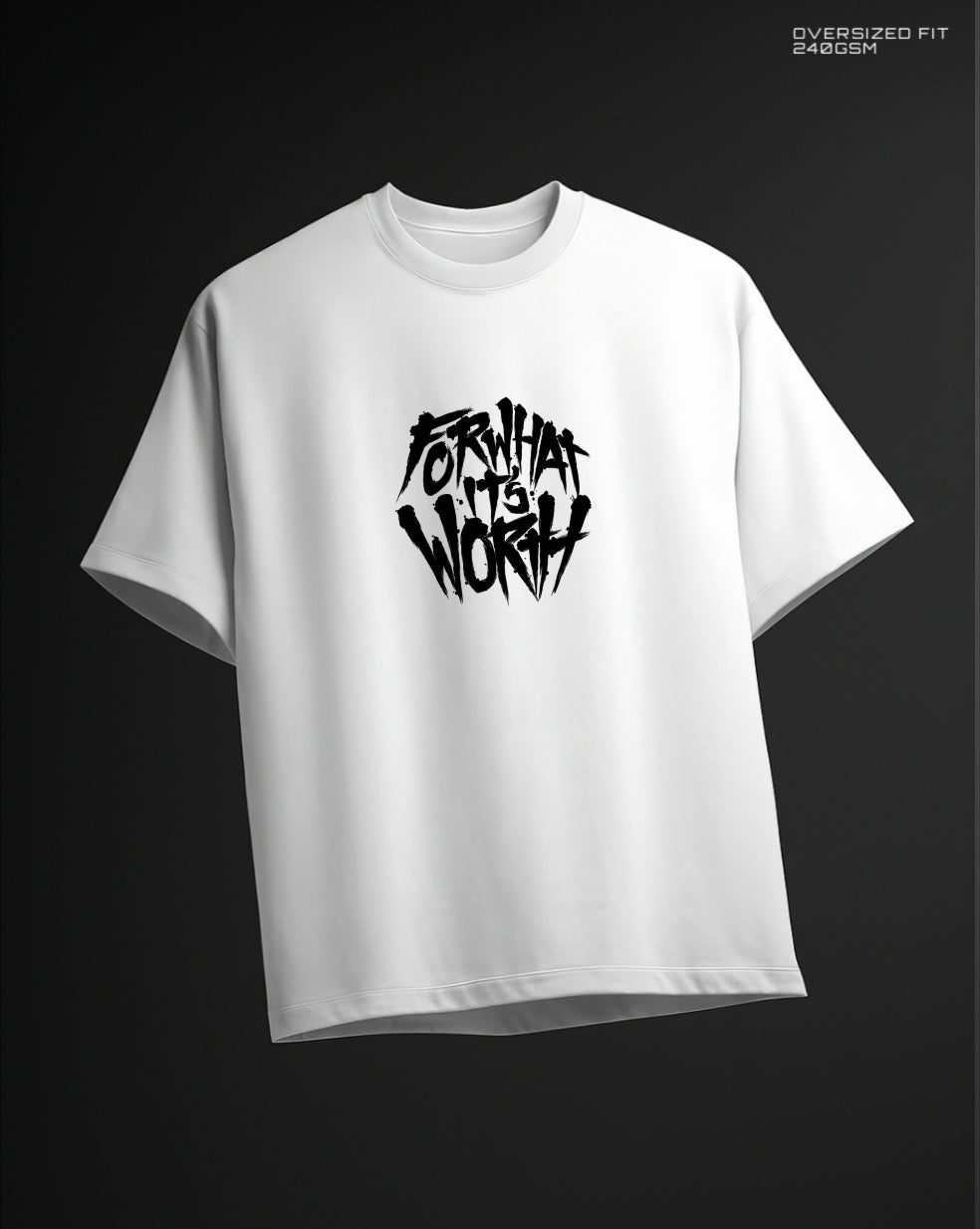 WORTH - Oversized Tee (white)