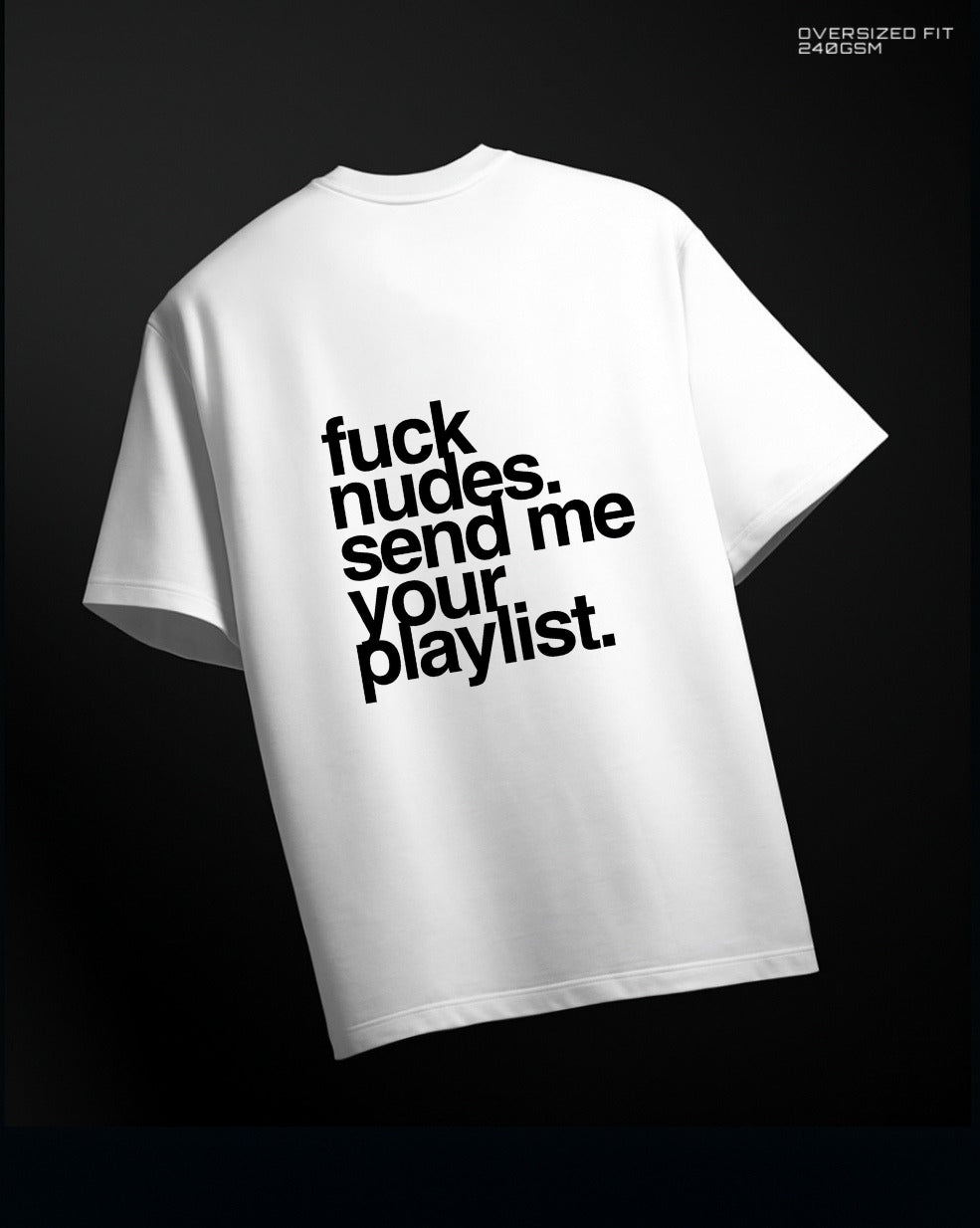 PLAYLIST - Oversized Tee (white)