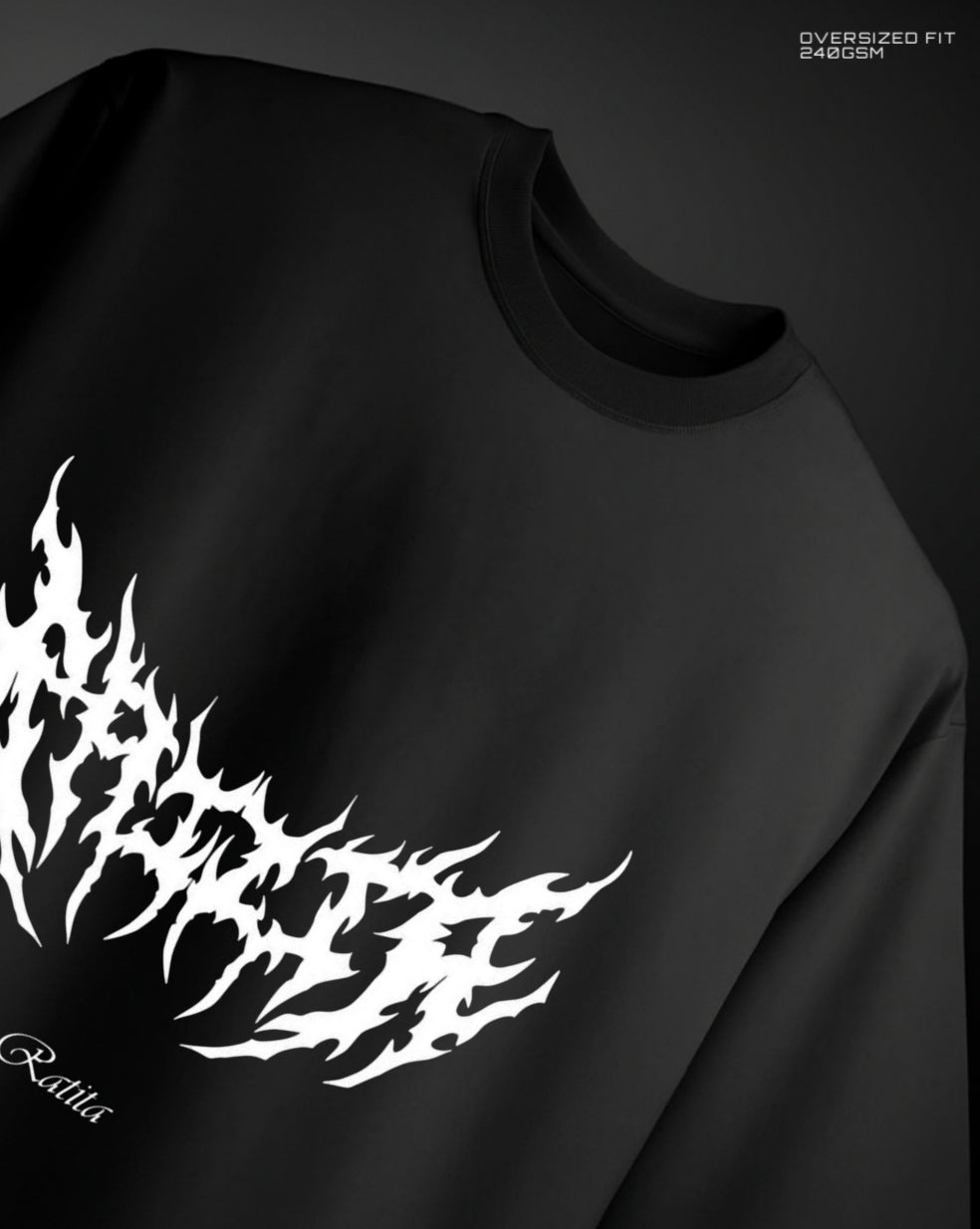 RATILA - Oversized Tee (Black)