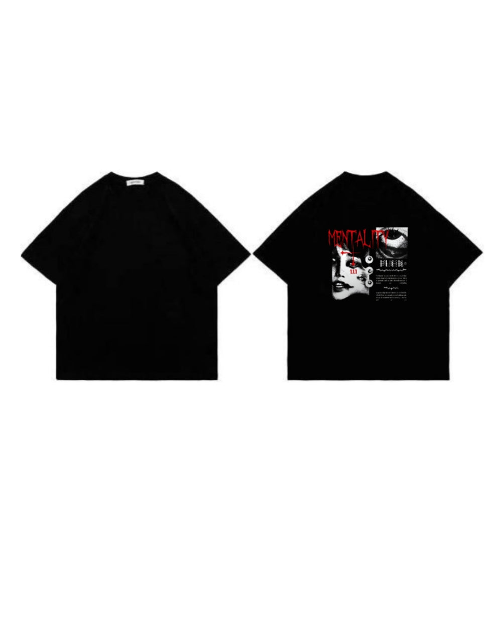 MENTALITY - Oversized Tee (black)