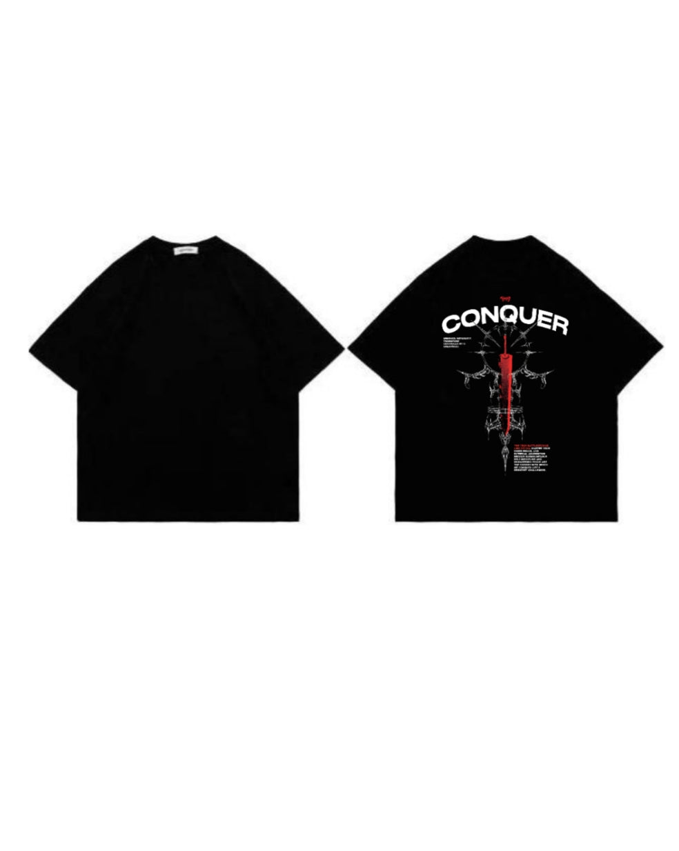CONQUER - Oversized Tee (black)